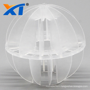 hdpe tower packing media plastic polyhedral hollow floatation ball